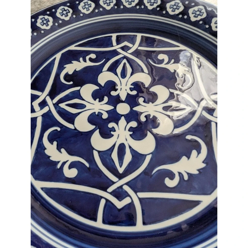 Home Catalina Blue Medallion Dinner‎ Plate